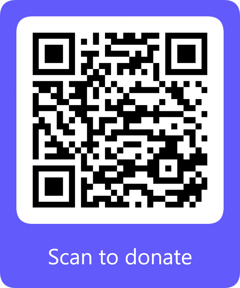 QR код за дарение чрез Stripe